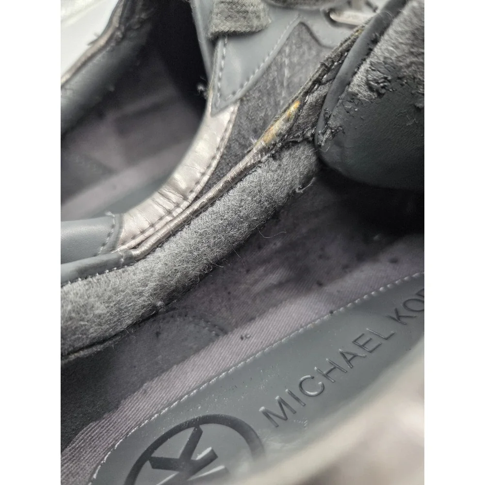 MICHAEL KORS Women's‎ Genuine Calf Hair Gray Sneakers. Size 8 ReAD